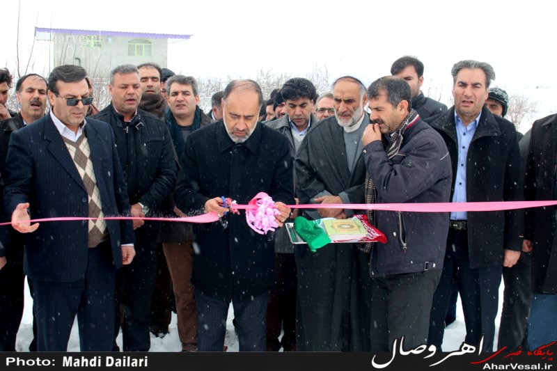 تصویری/ افتتاح پروژه‌ آبیاری تحت‌فشار روستای کاشان