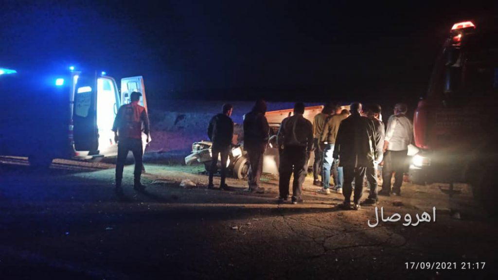 گزارش تصویری از:  حادثه تصادف در جاده اهر _ ورزقان
