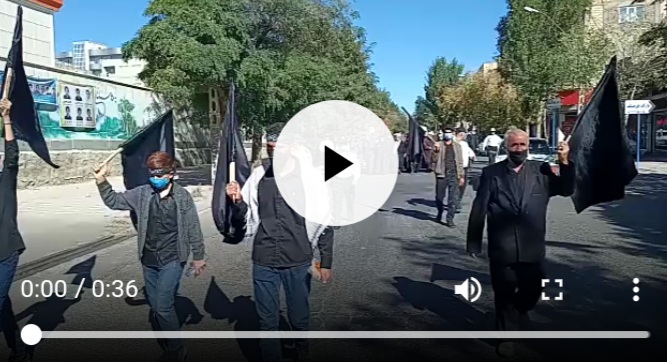 ویدیو/ مراسم پیاده روی اربعین در اهر