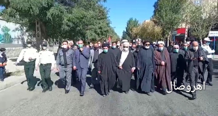 ویدیو/مراسم پیاده روی اربعین حسینی در اهر