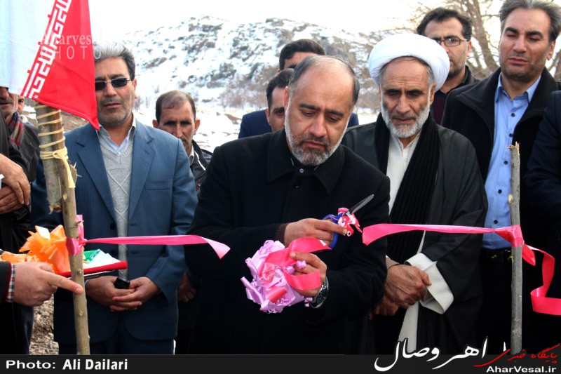 تصویری/ افتتاح کانال آبیاری روستای قلعه شامی اهر