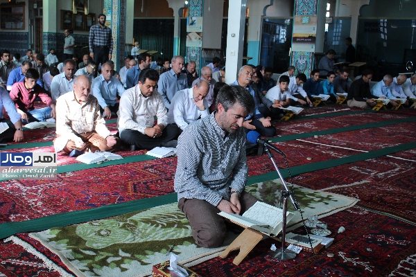 مراسم پر فیض دعای عرفه در مسجد شیخ عماد اهر