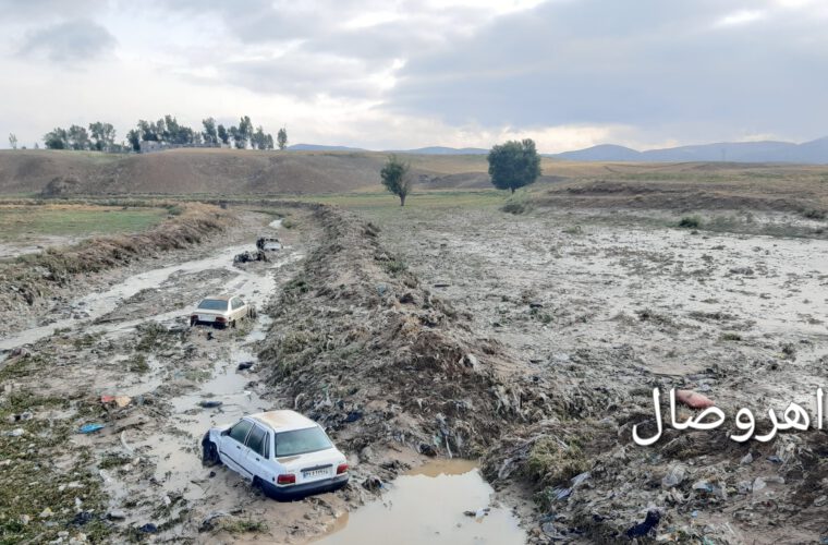 گزارش تصویری از: وضعیت شهر اهر پس از بارش شب گذشته