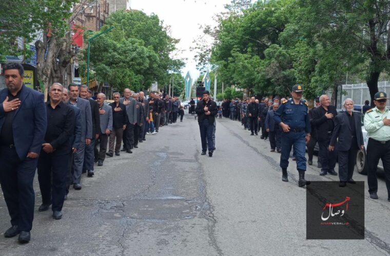 گزارش تصویری از: مراسم سوگواری و عزاداری خیابانی شهادت حضرت امام جعفر صادق(ع) در اهر